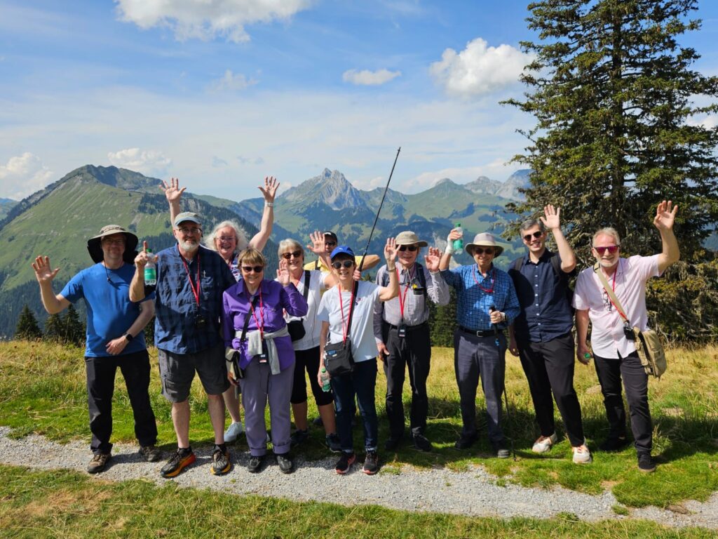 Exploring the Alps before concerts in Switzerland.